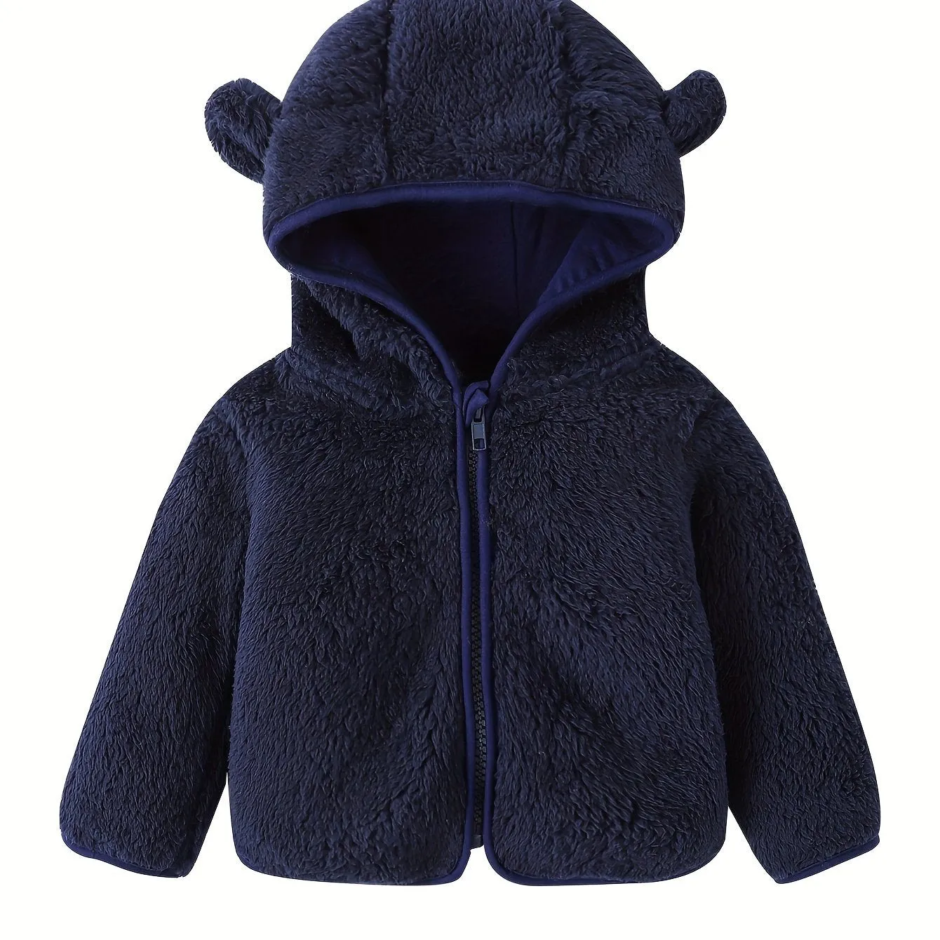 Adorable Fleece Jacket for Toddlers – Cute Bear Ears Hoodie for Girls & Boys | Warm Winter Teddy Coat