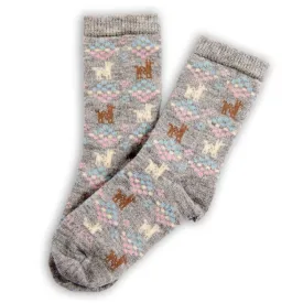 Alpaca Polygon Socks