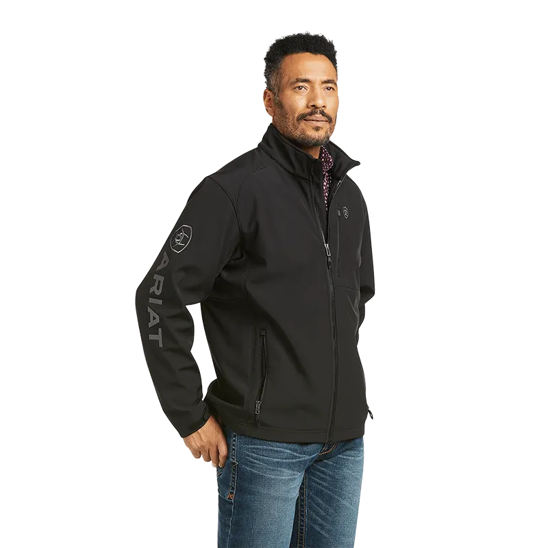 Ariat Mens Logo 2.0 Patriot Softshell Black Concealed Carry Jacket - Big