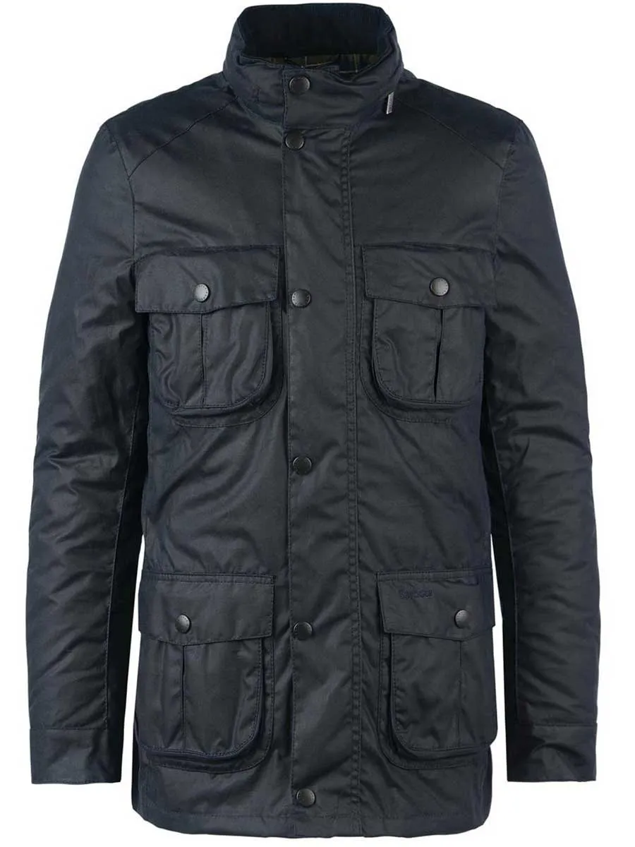 BARBOUR Corbridge Wax Jacket - Mens - Navy