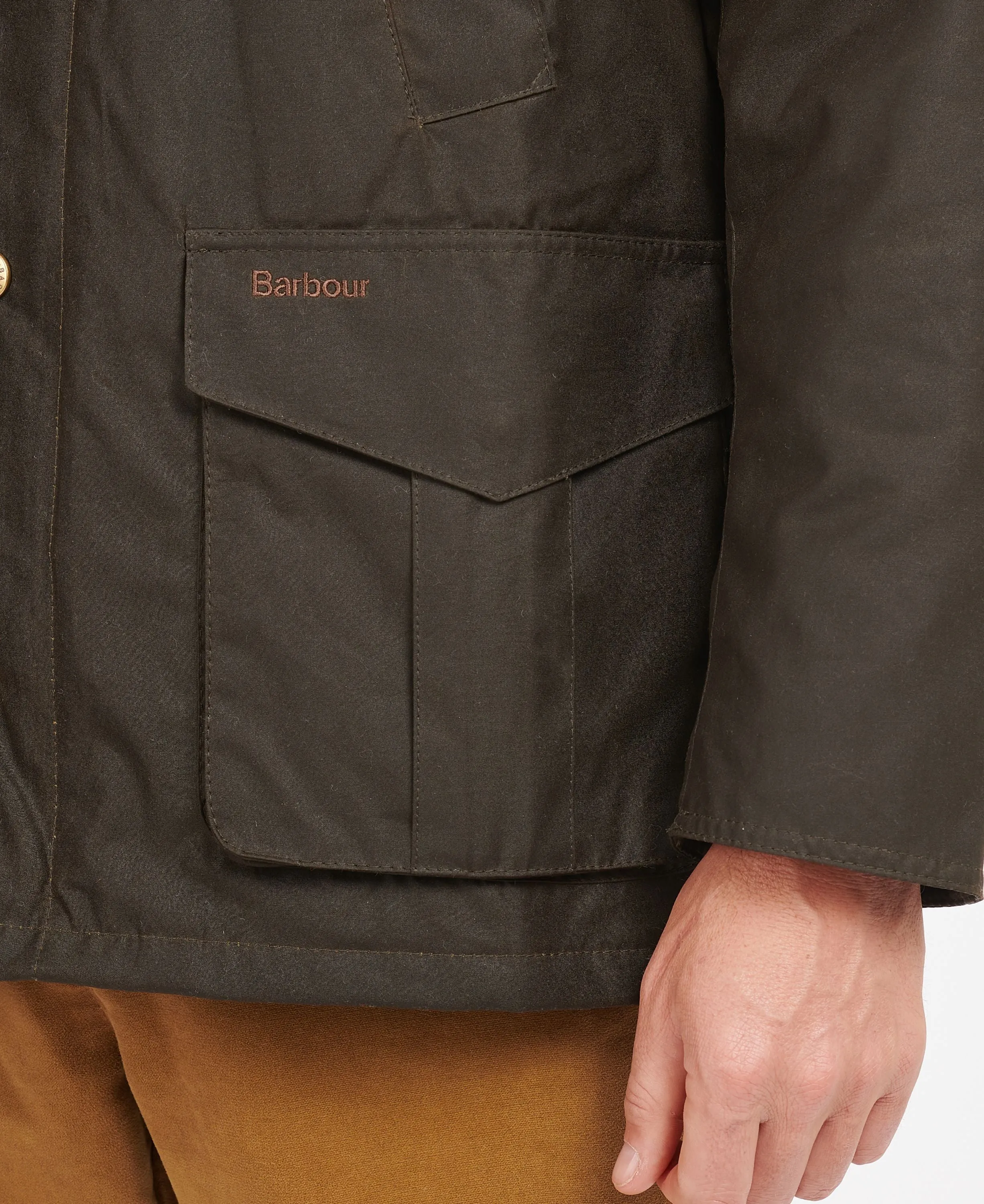 Barbour Hereford Wax Jacket - OLIVE