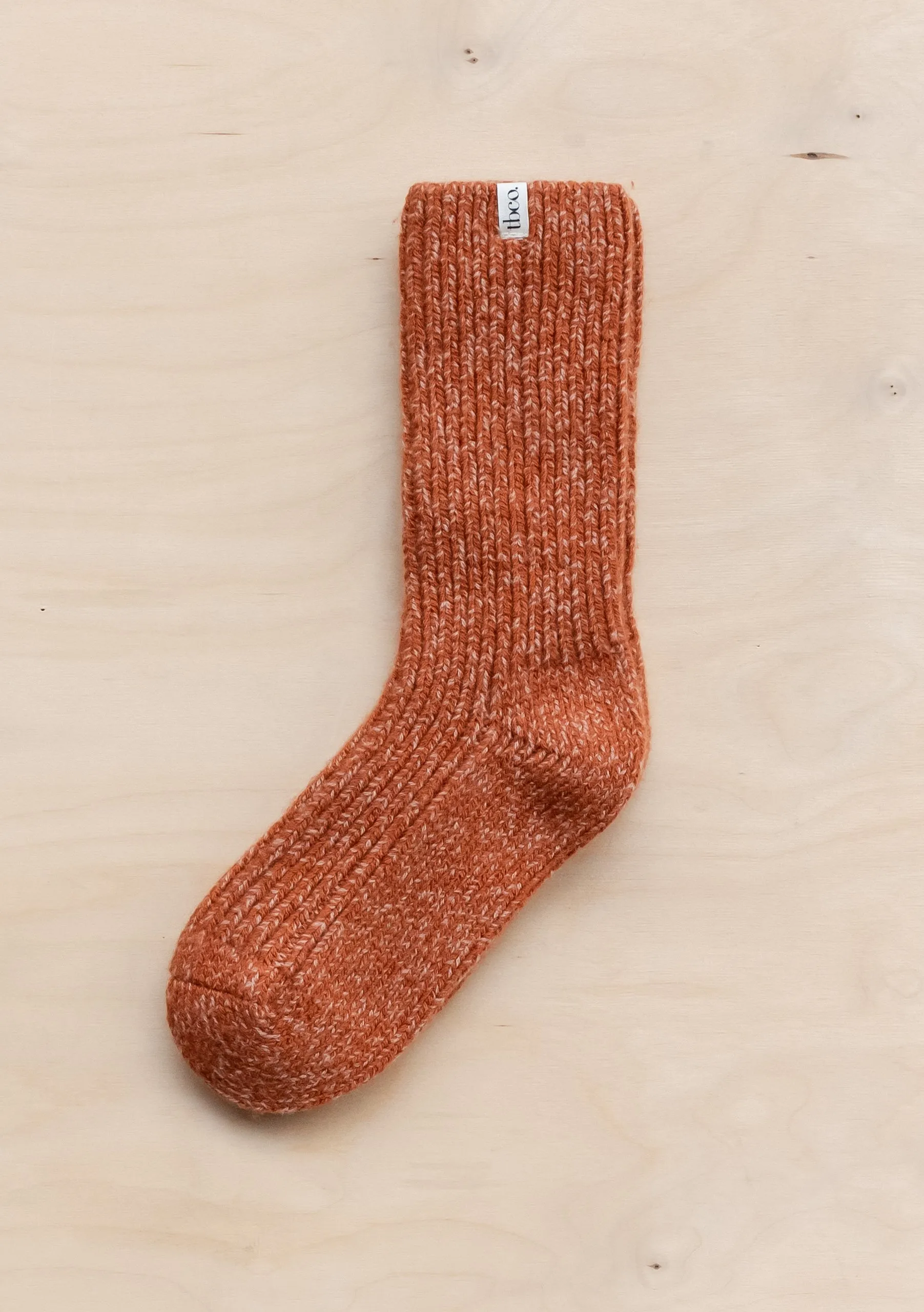 Cashmere & Merino Socks in Rust Fleck