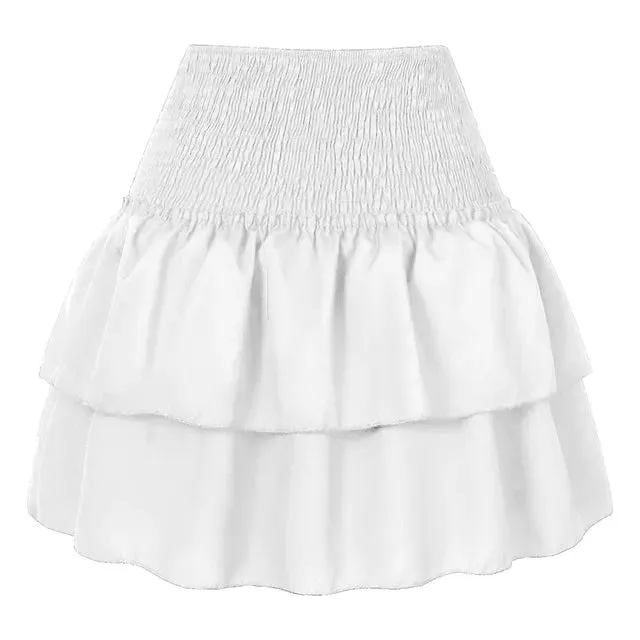 Chic Boho Floral Pleated Skirt