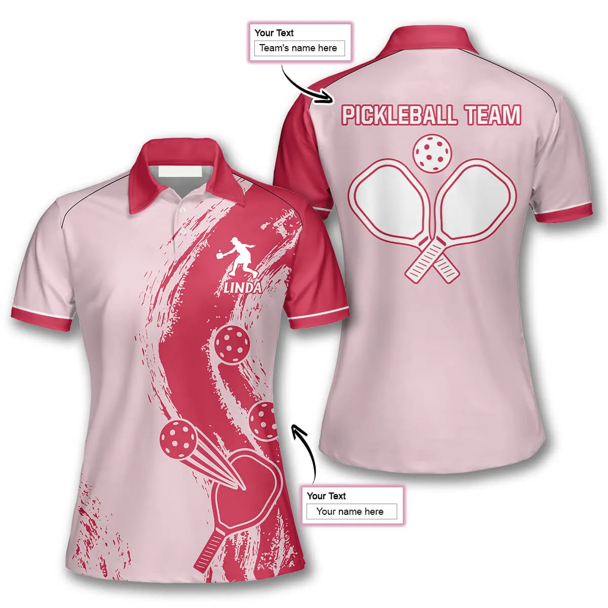 Coral Red Pickleball Shirts For Women, Perfect Shirt for Pickleball Lovers