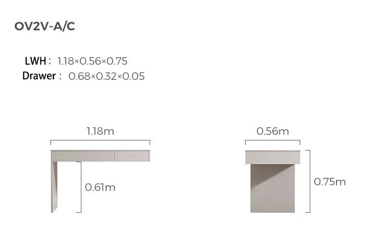 Detachable Grey Study Desk & Bookshelf Set