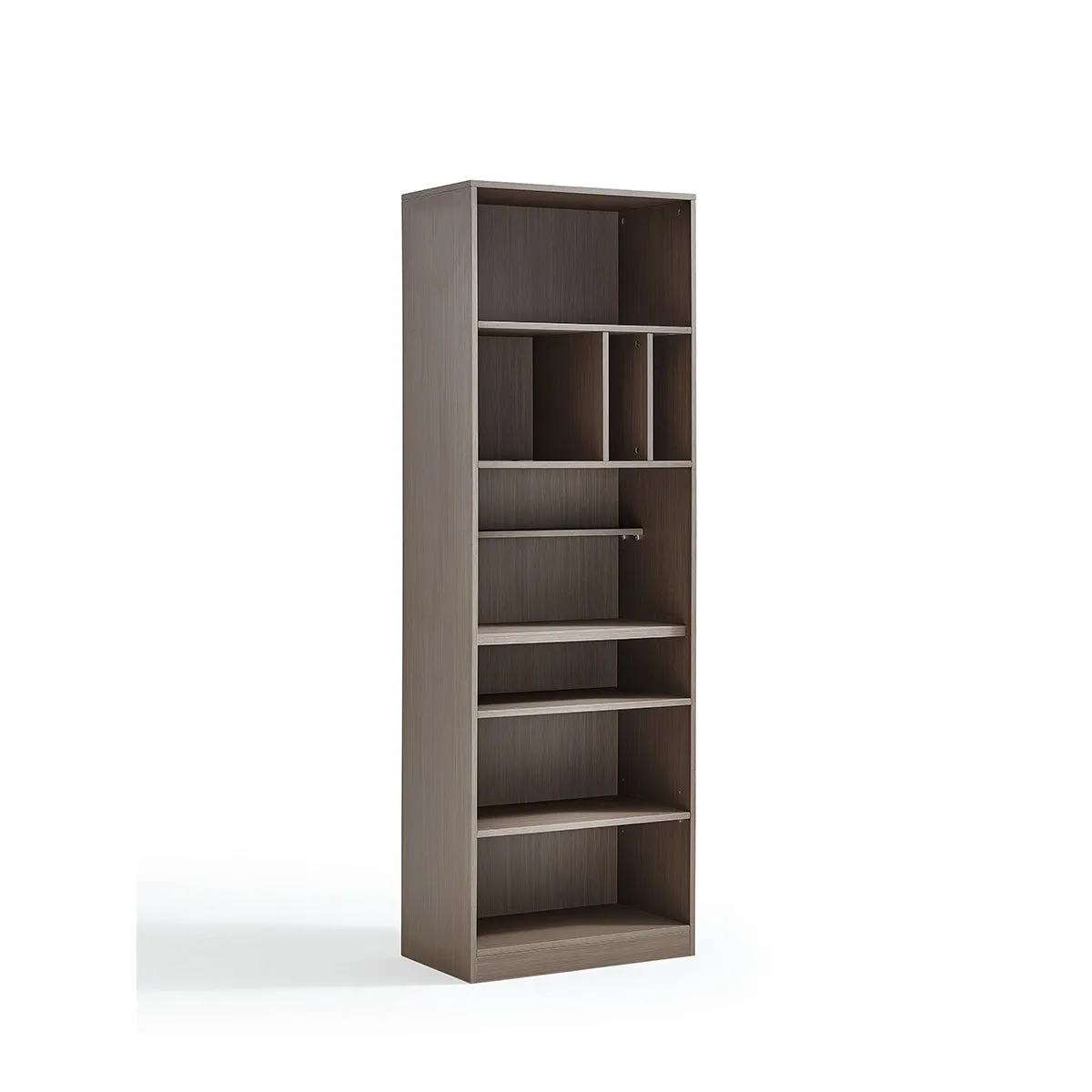 Detachable Grey Study Desk & Bookshelf Set