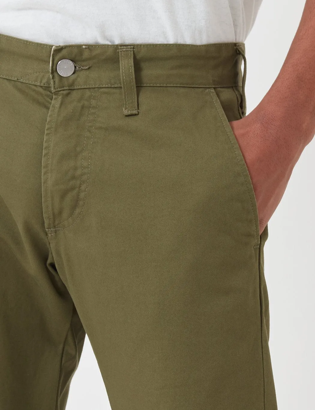 Edwin ED-55 Chino (Regular Tapered) - Military Green Rinsed