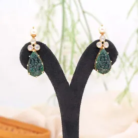 emerald studs