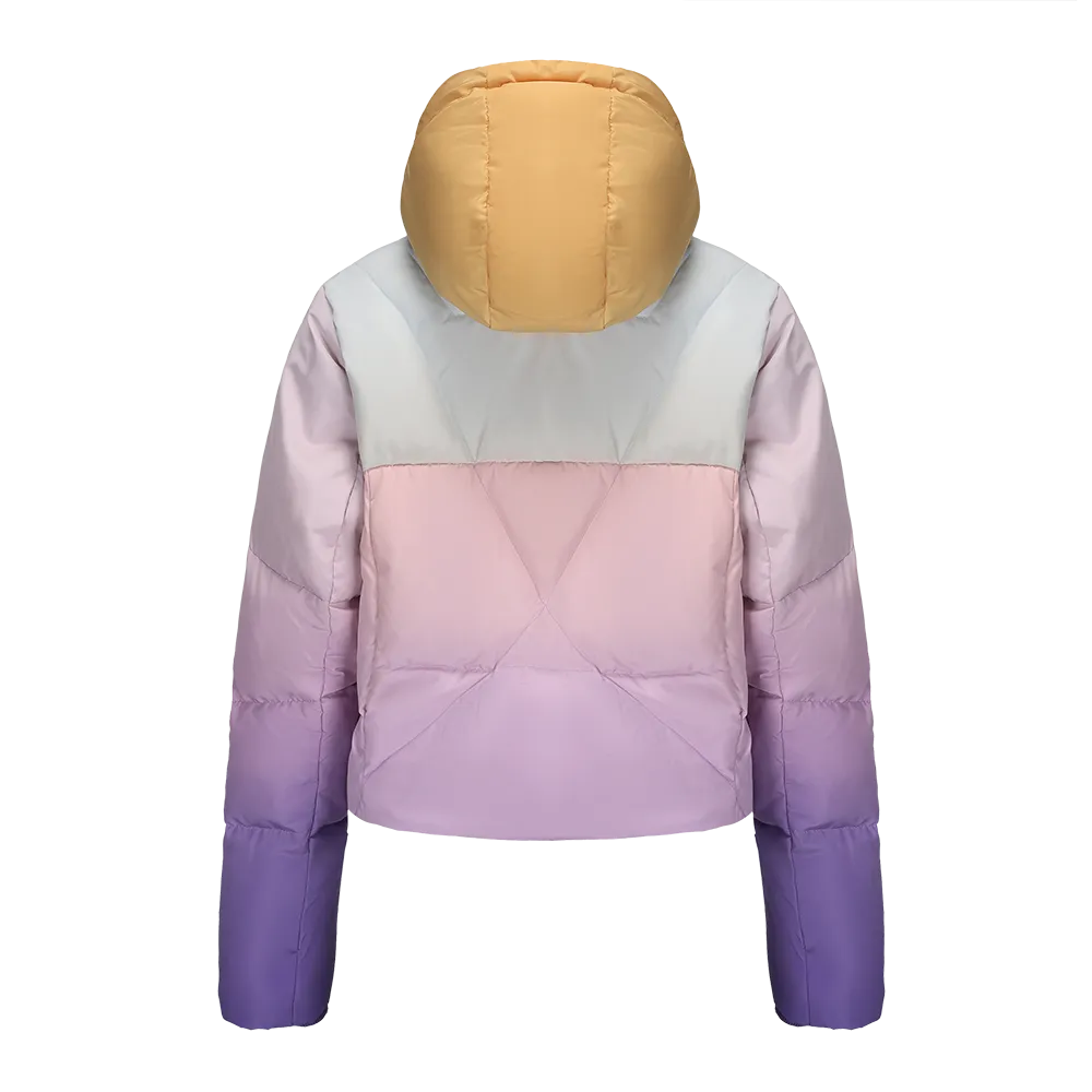 Girl's Gradient Colors Down Jacket