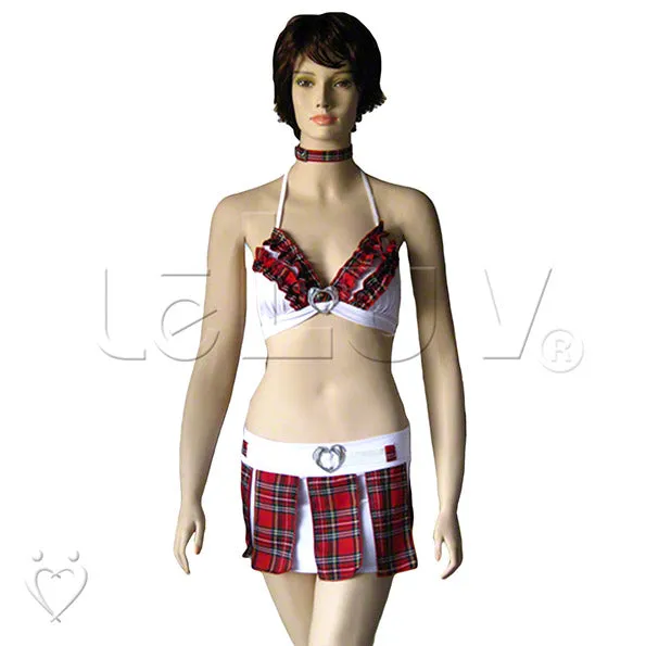 Hearts School Girl Uniform Halloween Costume