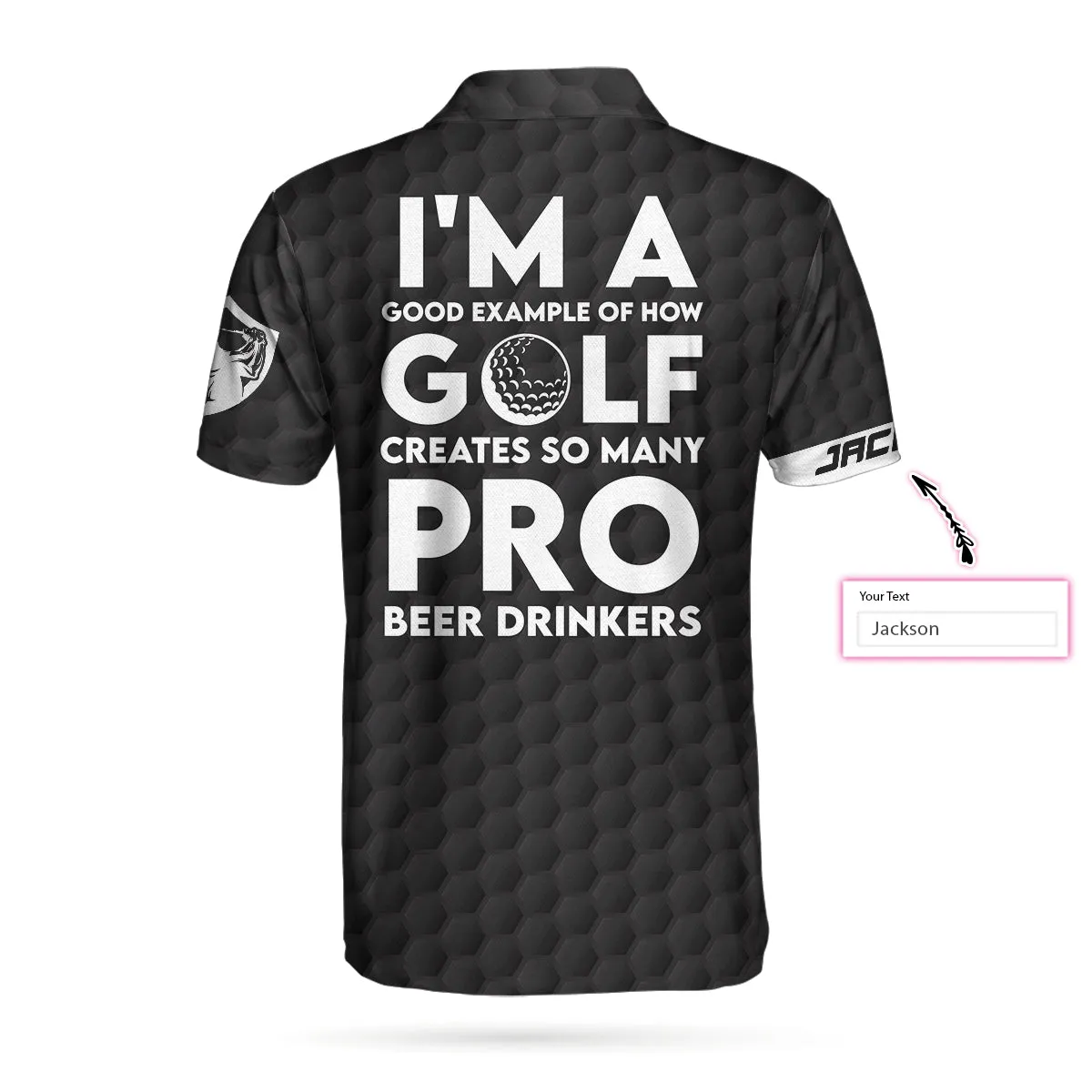 I'M A Golf Pro And Beer Drinker Custom Polo Shirt, Personalized Golf American Flag Polo Shirt, Golf Shirt For Beer Lovers Coolspod