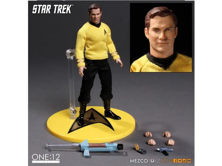 *IN-STOCK* CAPTAIN KIRK One:12 Collective Star Trek By Mezco