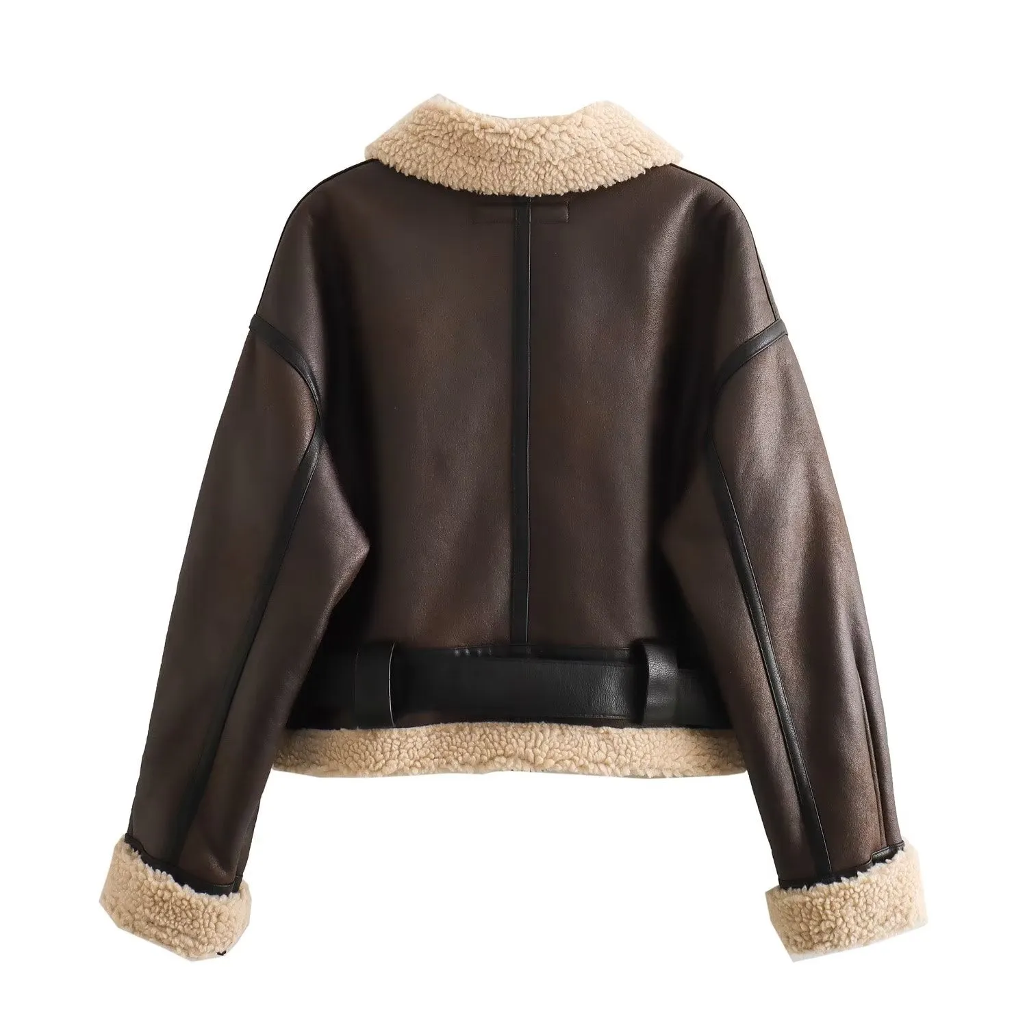 Jerzi Faux Leather Oversize Jacket