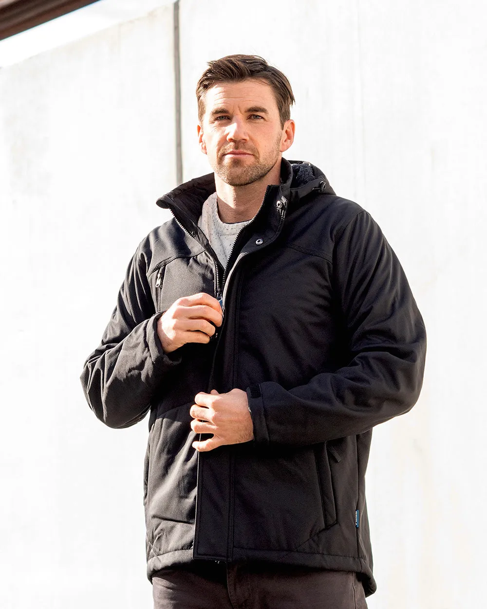 Jones Softshell Coat in Black