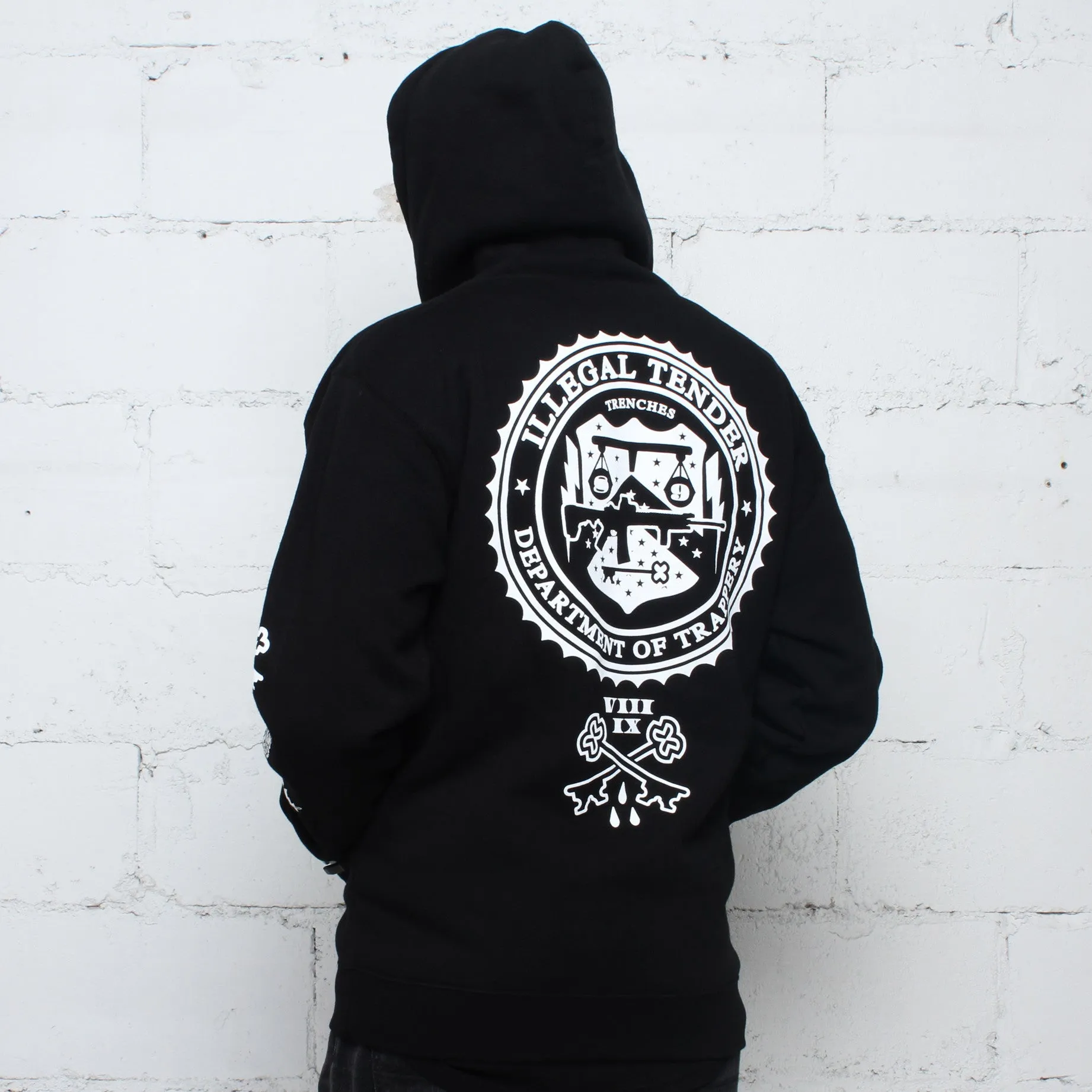 Legal Money Zip Up Hoody Black