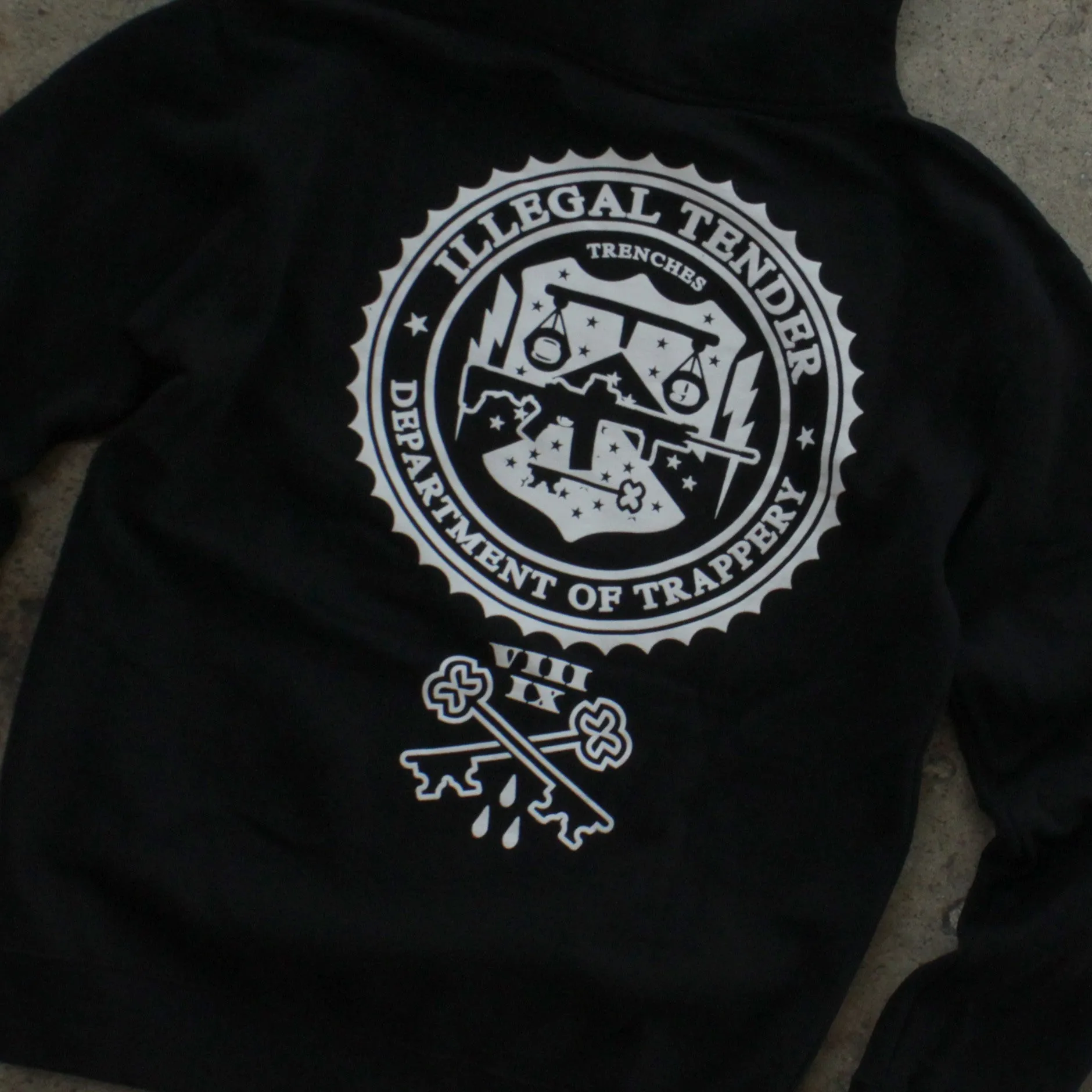 Legal Money Zip Up Hoody Black