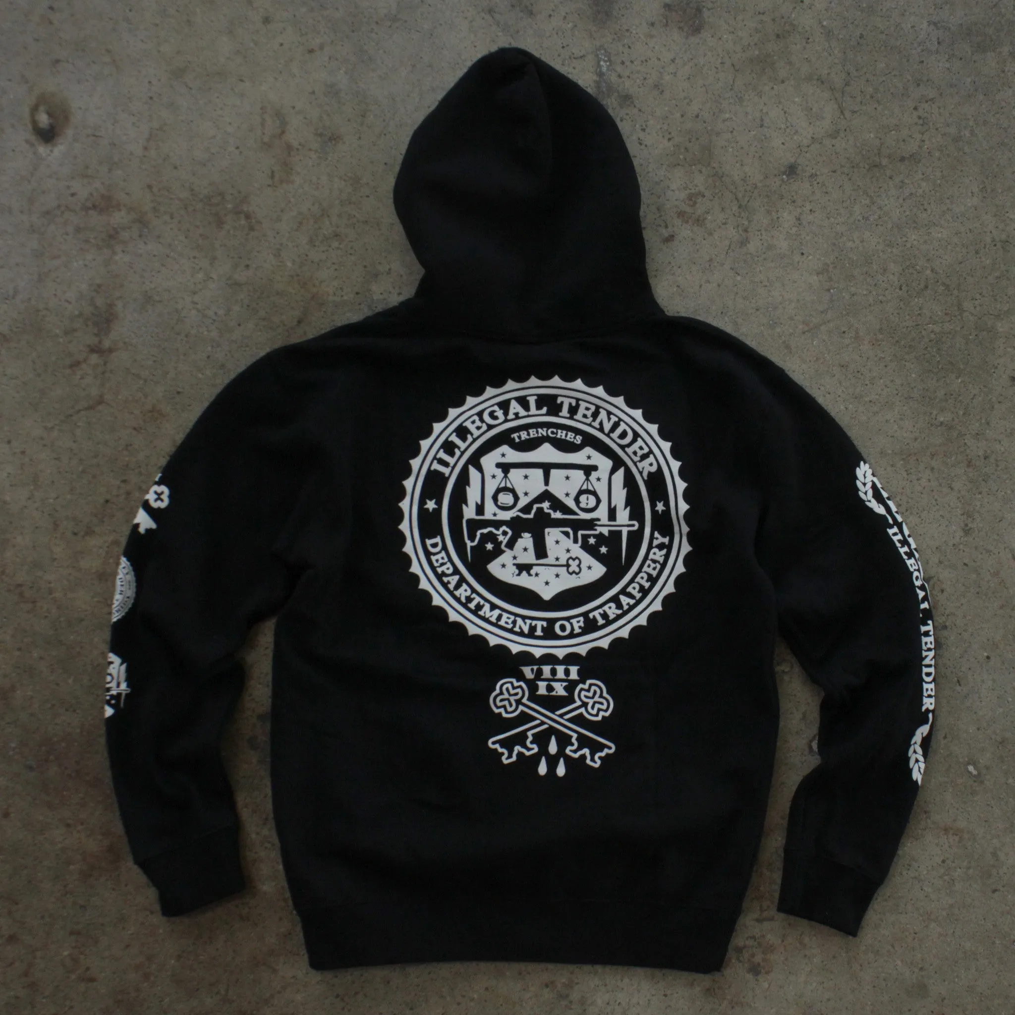 Legal Money Zip Up Hoody Black