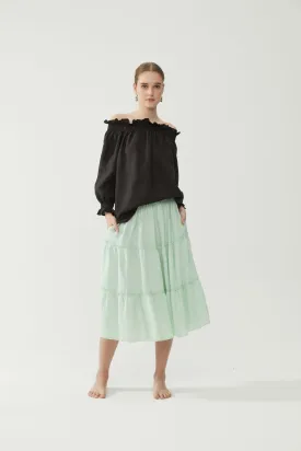 Long Rah Rah Skirt Mint