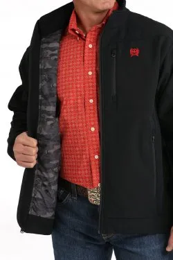 Men's Cinch Bonded Usa Logo Black Jacket