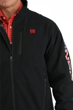 Men's Cinch Bonded Usa Logo Black Jacket