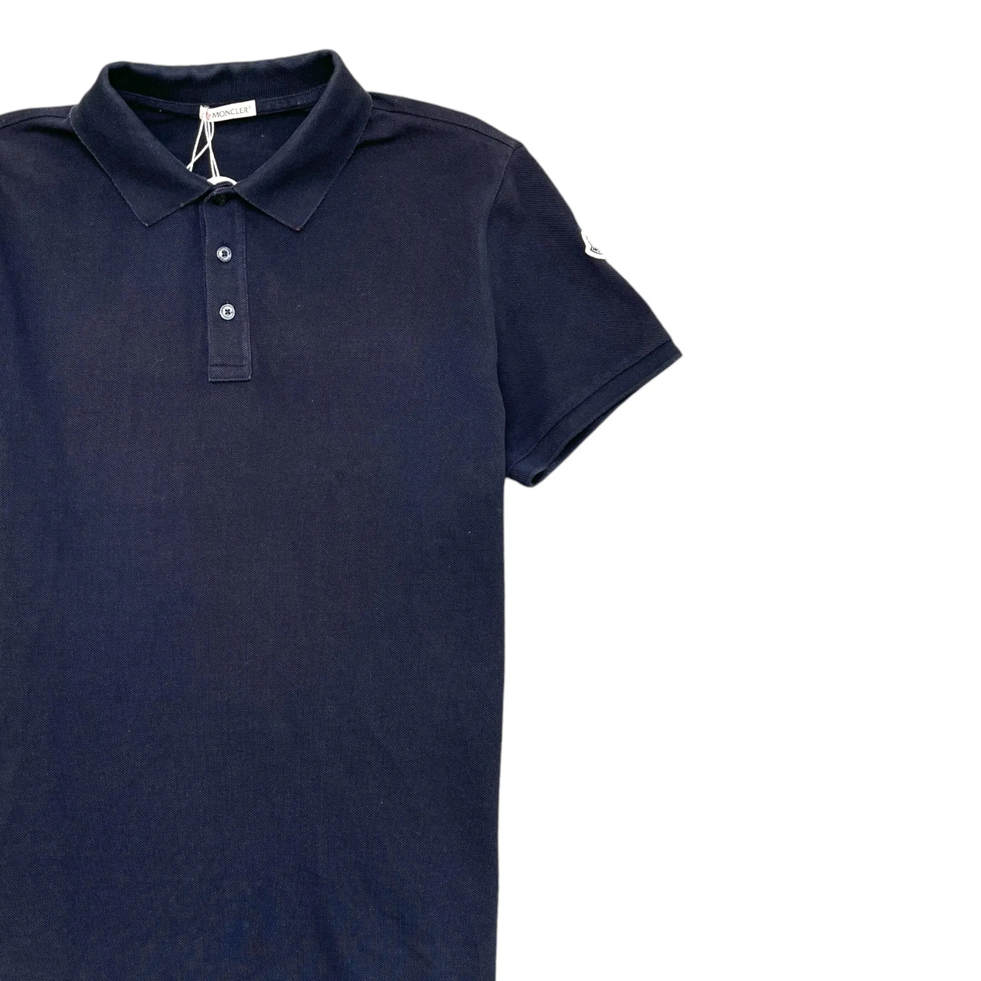 Men's Maglia Polo Shirt Navy Size L