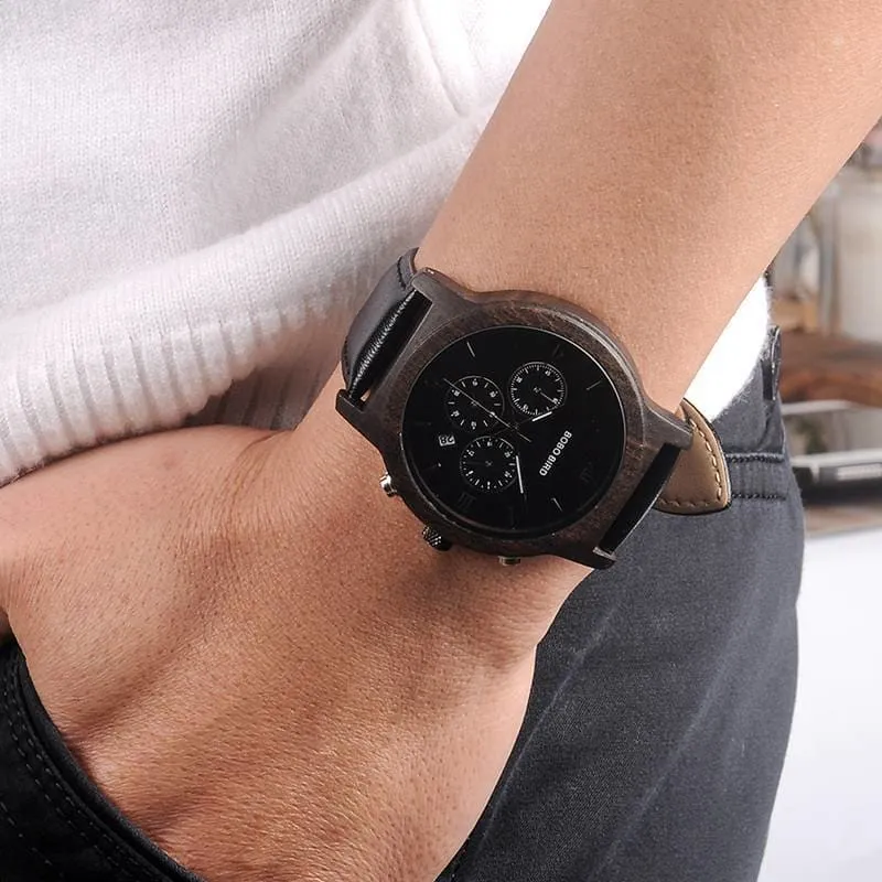 Men's Mechanical Leather Watch