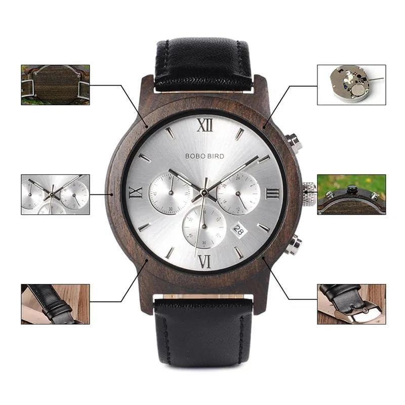 Men's Mechanical Leather Watch