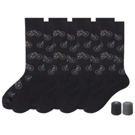 Men's Touch Wear Everyday Bicycle Crew Socks 4-packs