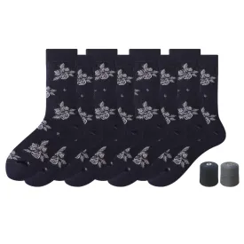 Men's Touch Wear Everyday Floral Crew Socks 4-packs