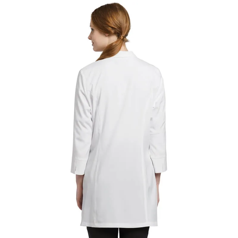 Modern Lab Coat with Front Zipper