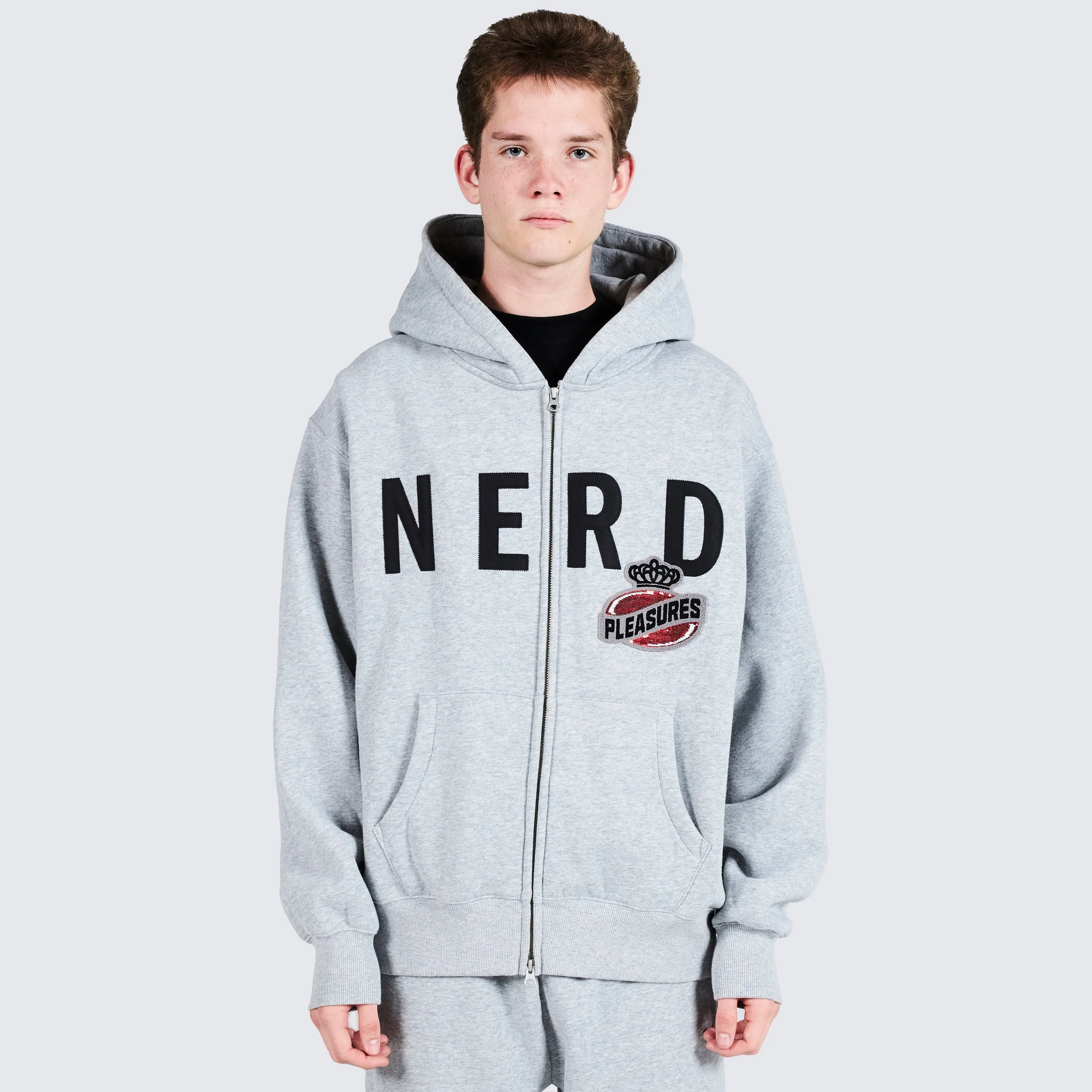 NERD ZIP UP HOODIE