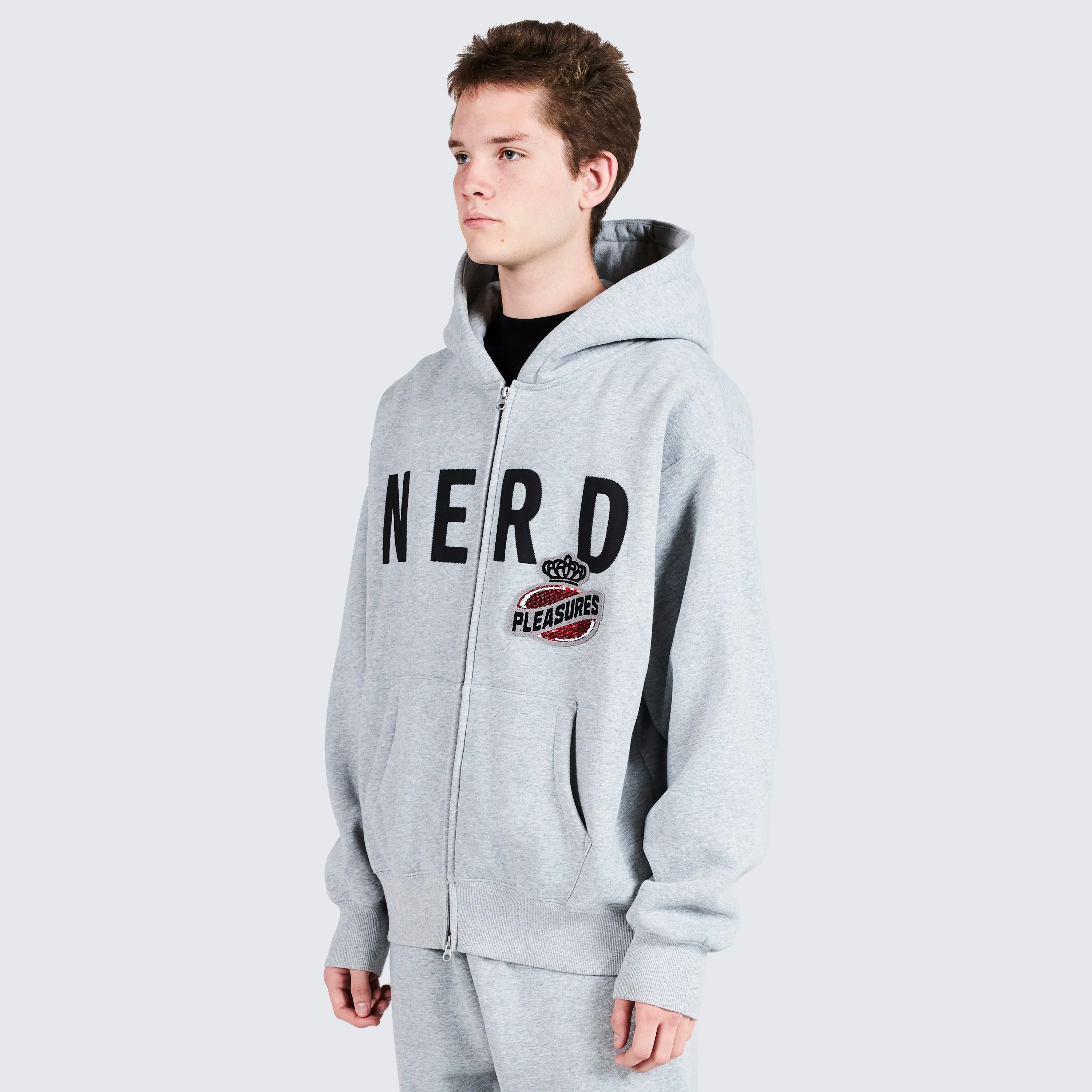 NERD ZIP UP HOODIE