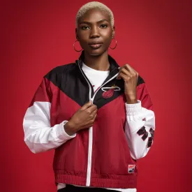 New Era Miami HEAT Full Zip Logo Women's Windbreaker