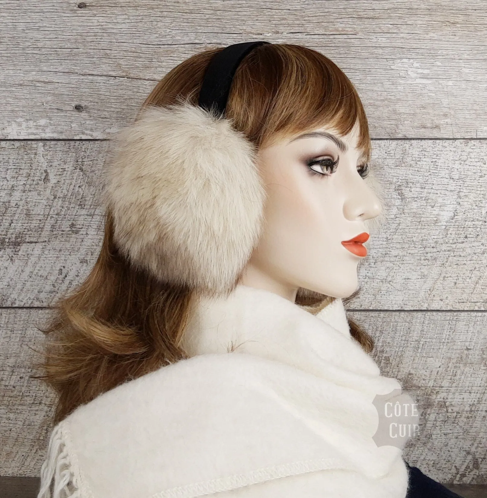 Norwegian Fox Fur Earmuffs