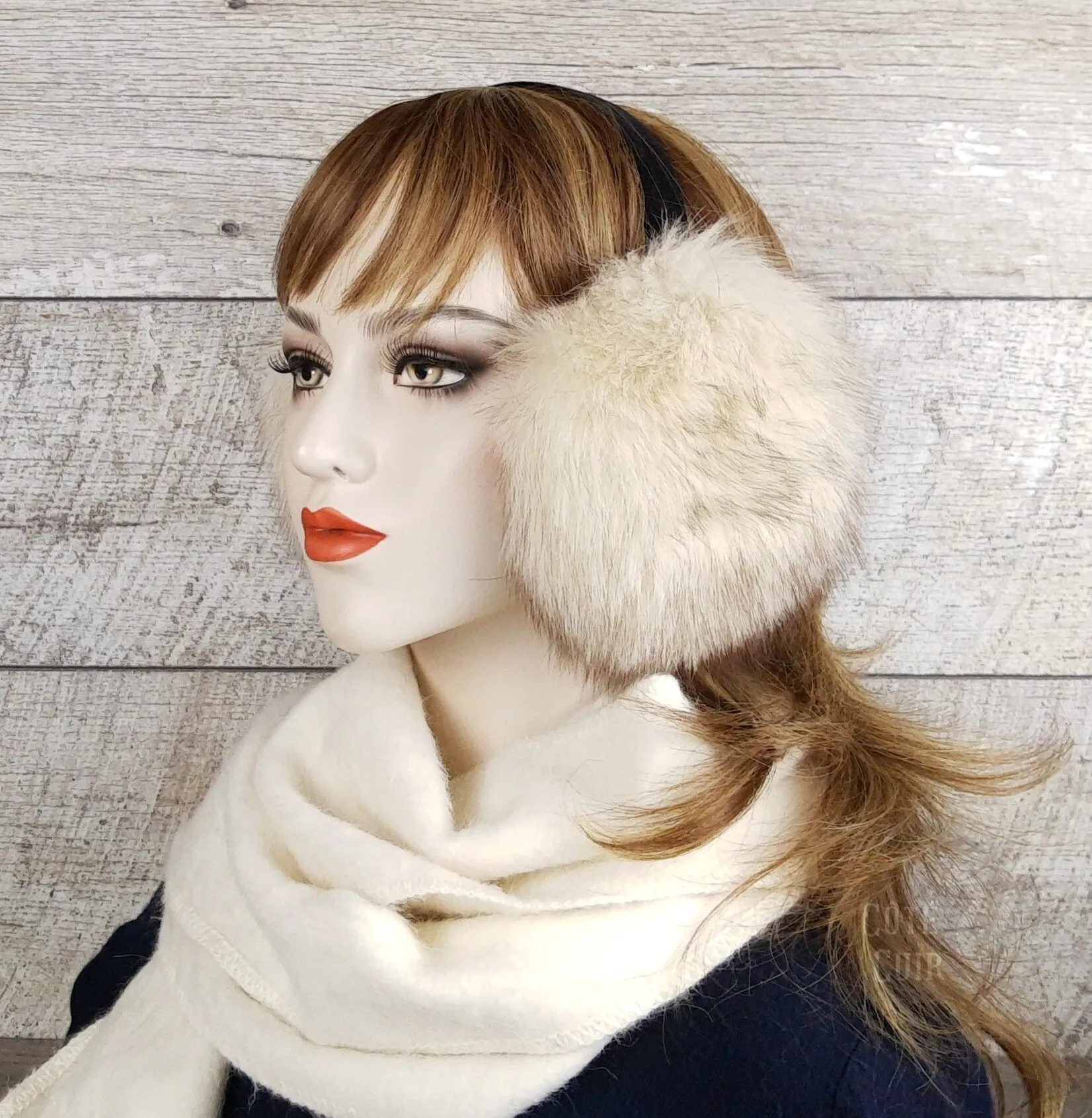 Norwegian Fox Fur Earmuffs