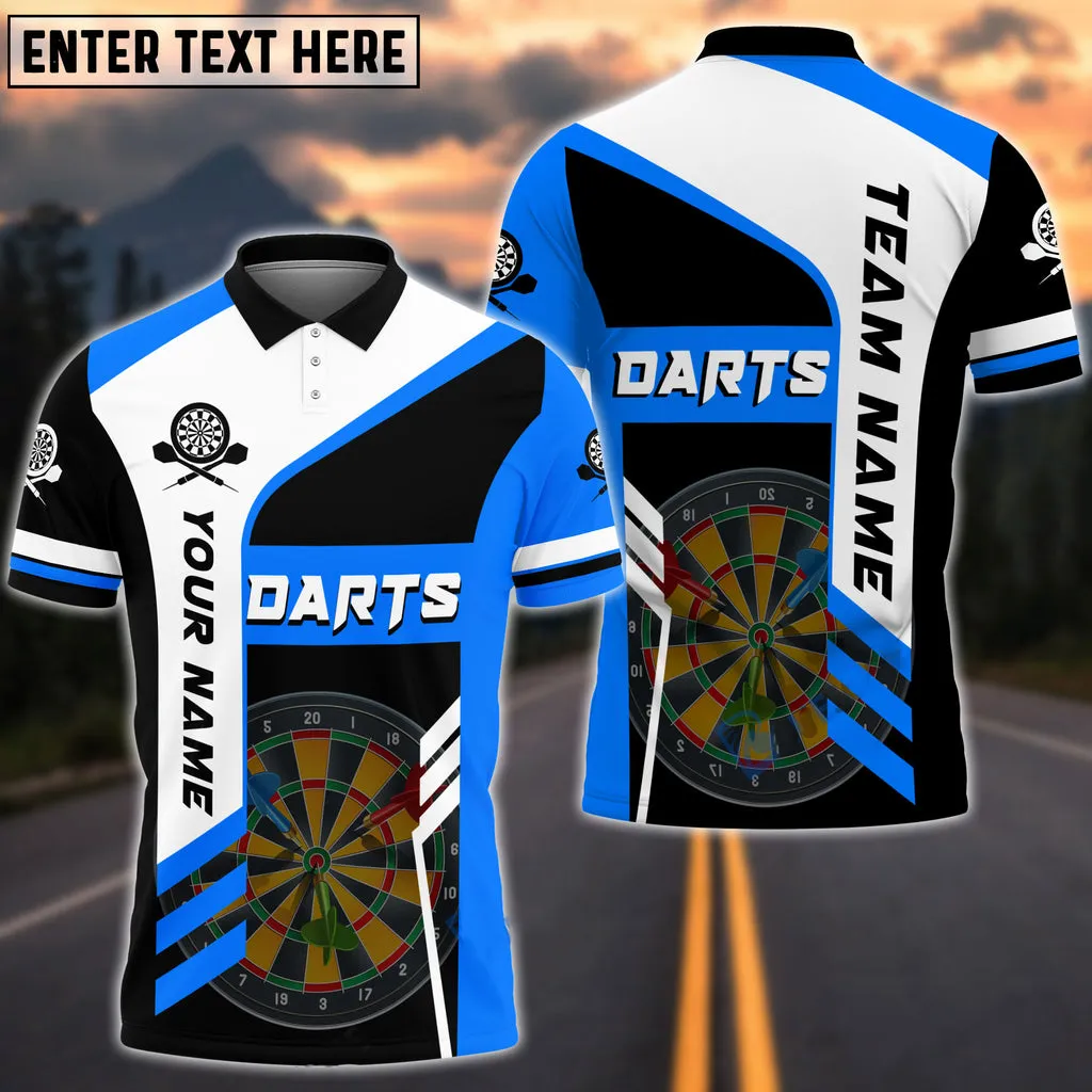 Personalized Dart Board Multil Color All Over Printed Polo Shirt, Perfect Gift for Dart Lovers