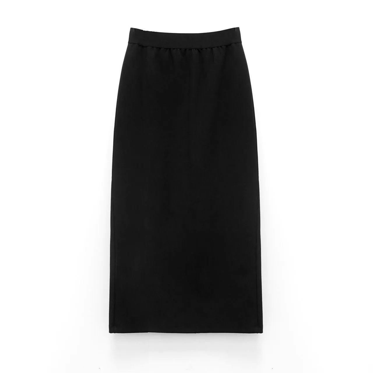 PONTE SLIT MAXI SKIRT