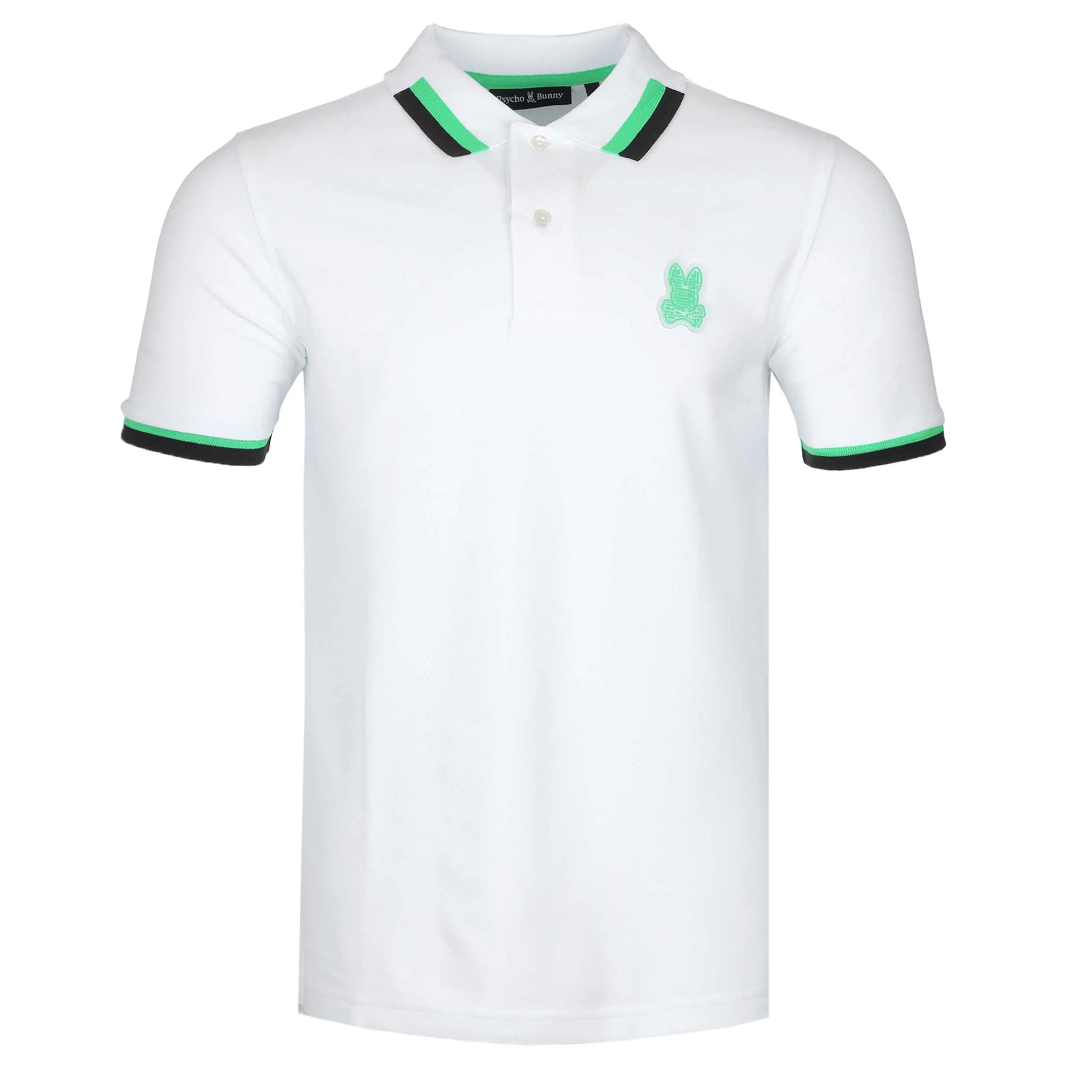 Psycho Bunny Pisani Fashion Polo Shirt in White