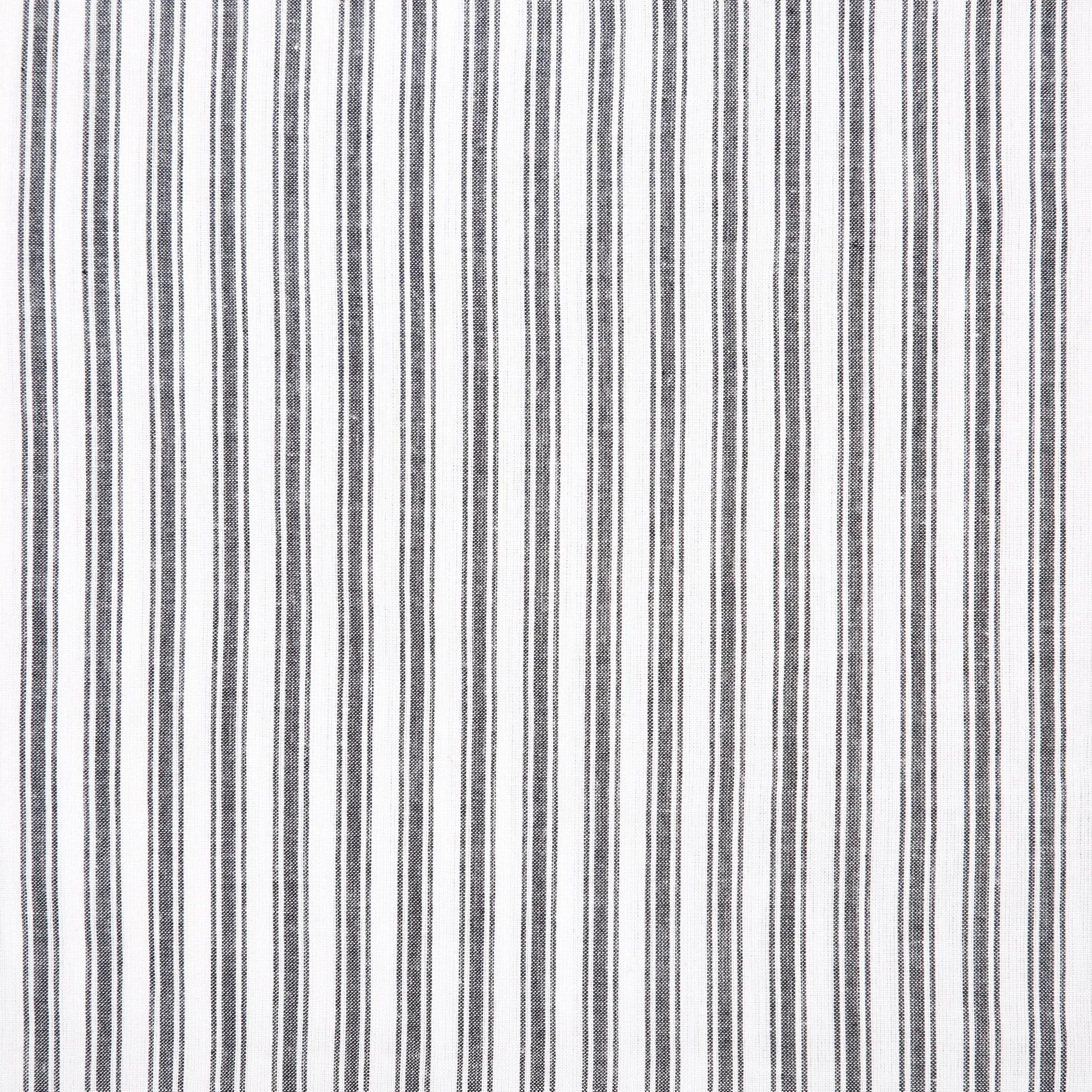 Sawyer Mill Black Ticking Stripe Twin Bed Skirt 39x76x16