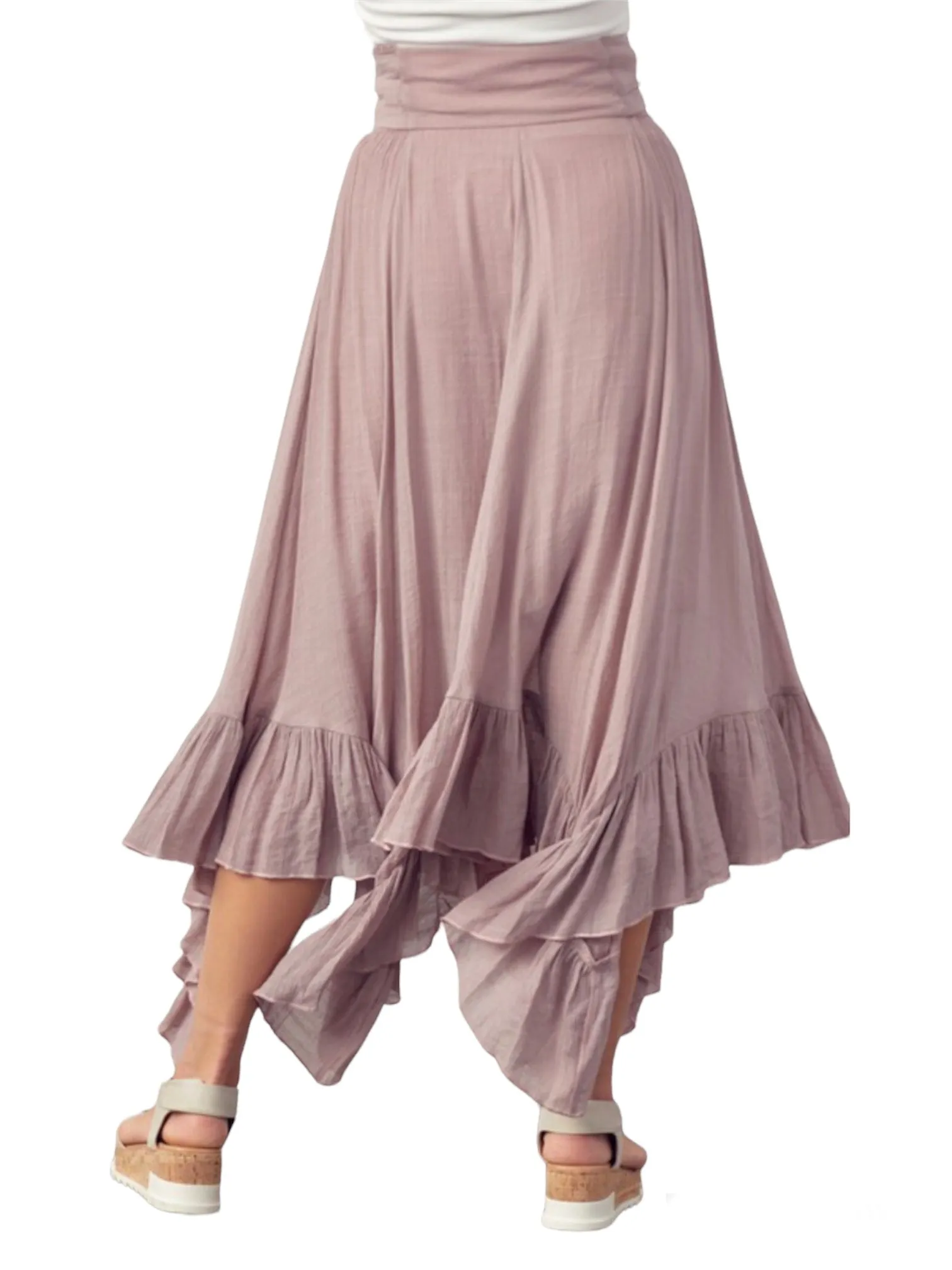 Scarlett’s Fluttery Flowy Maxi Skirt- Dusty Mauve