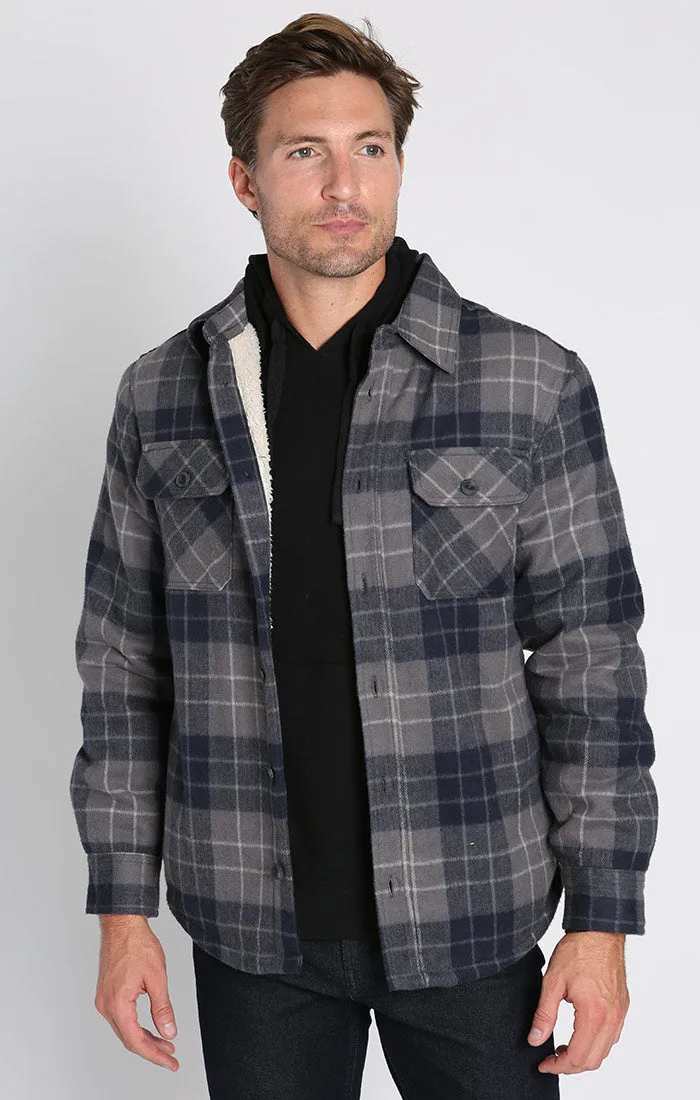 Sherpa Lined Brushed Flannel