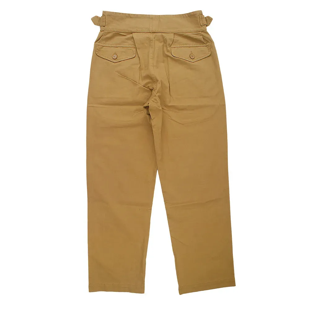 Solid Color Gurkha Pants - Safari Style Casual Trousers