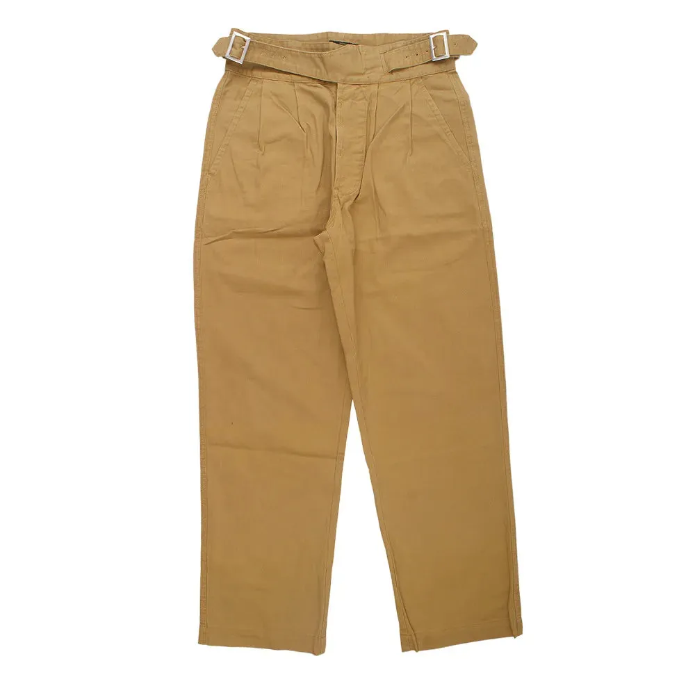 Solid Color Gurkha Pants - Safari Style Casual Trousers