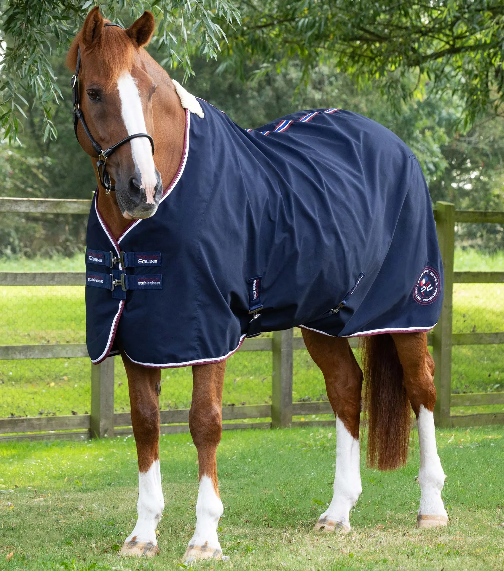 Stratus Horse Stable Sheet Navy