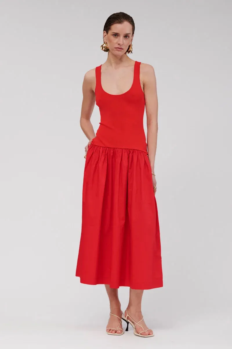 Suboo Naples Dropwaist Maxi Dress - Red