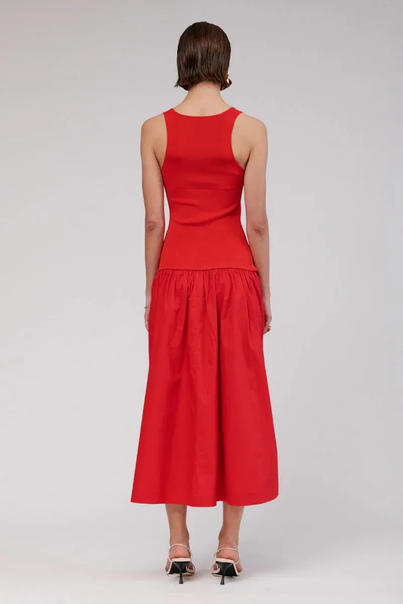 Suboo Naples Dropwaist Maxi Dress - Red