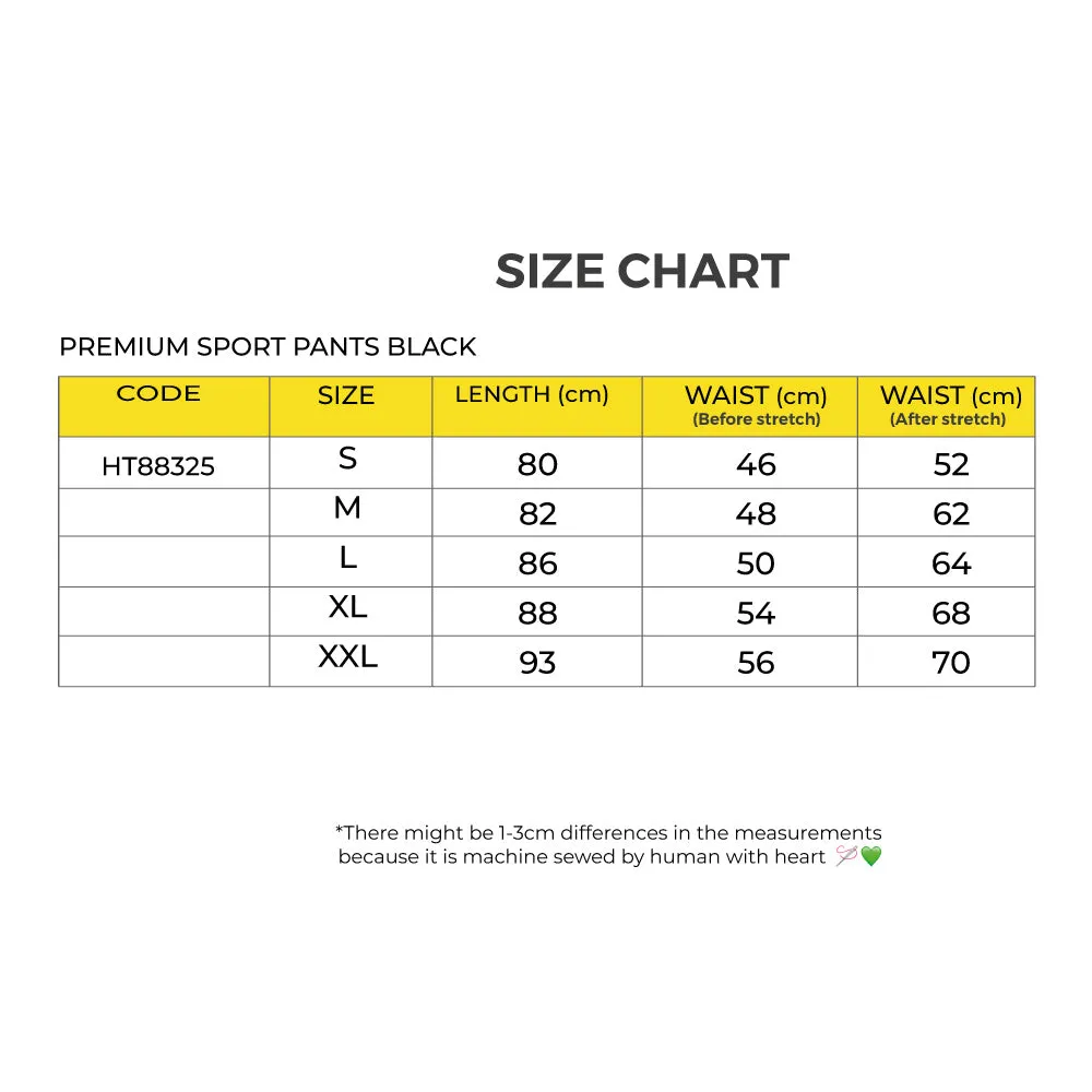 SWAN Black Sport Pants School Uniform