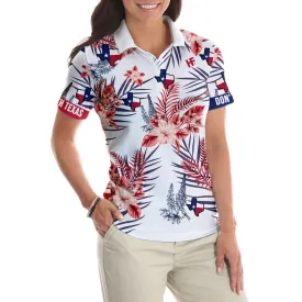 Texas Proud Bluebonnet Polo Shirt For Woman Short Sleeve Women Polo Shirt Coolspod