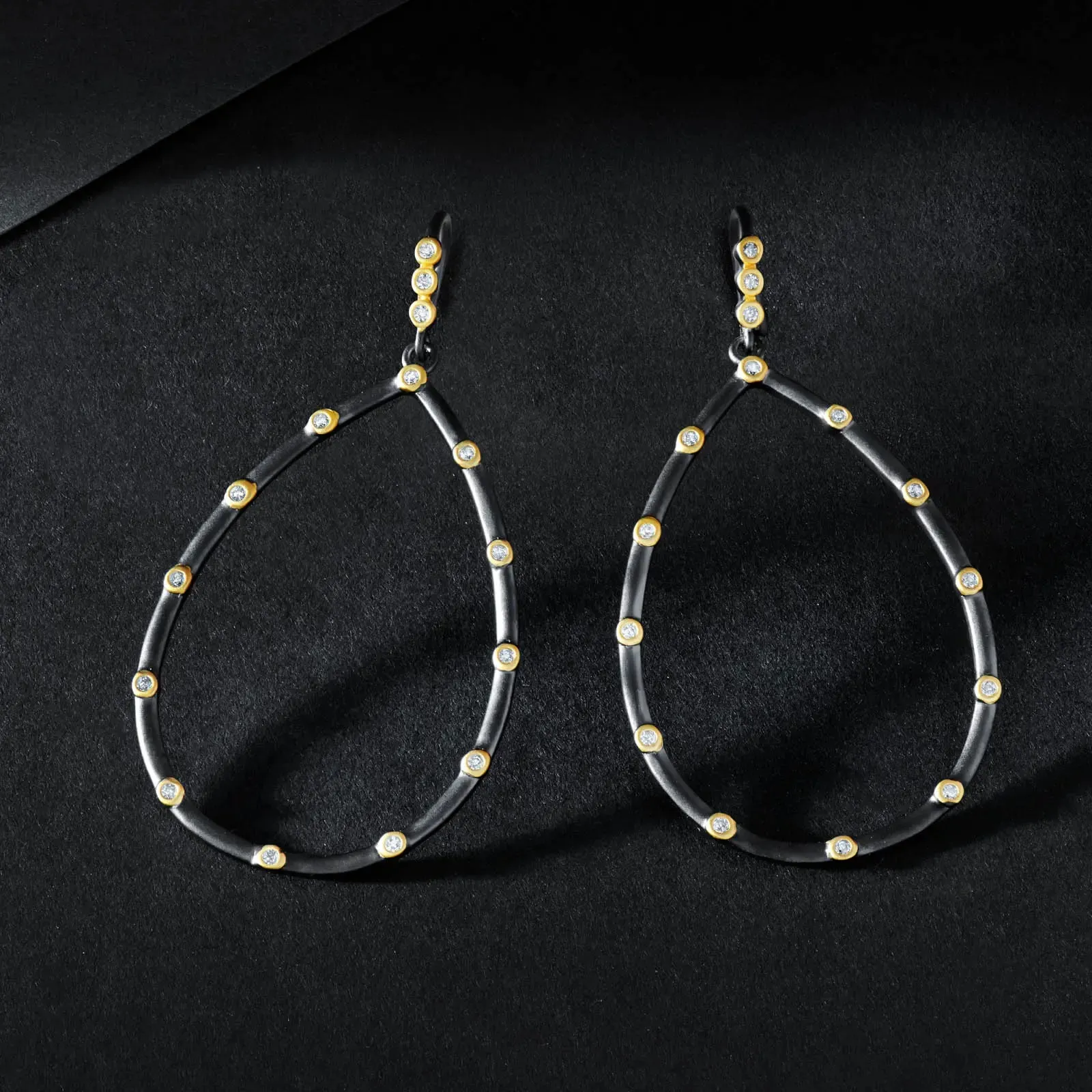 The Best Everyday Bezel Teardrop Earrings