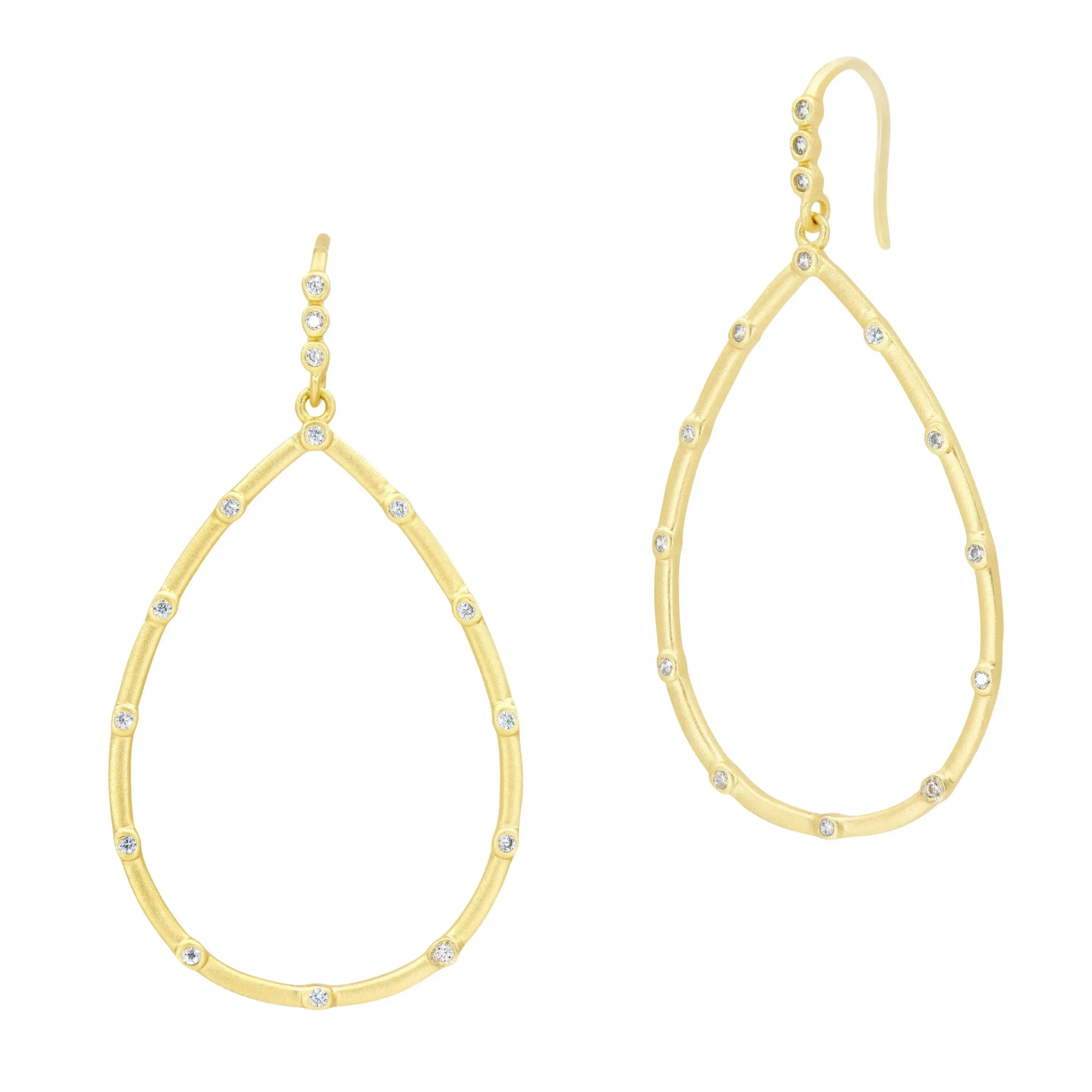 The Best Everyday Bezel Teardrop Earrings